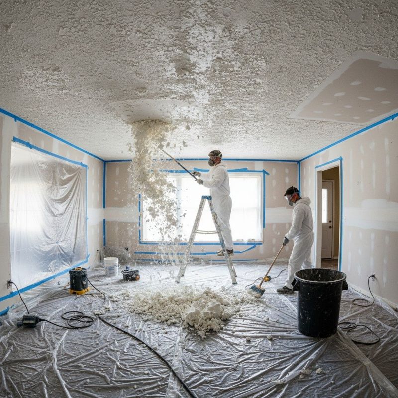 Popcorn Ceiling Removal detail